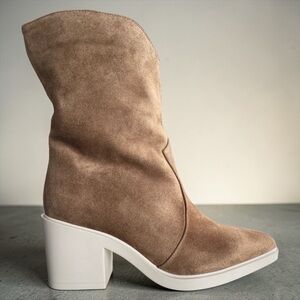 Aquatalia | Coffee / Chocolate Brown Suede Boots 8.5 US Retails $707🏷️ NEWinBOX